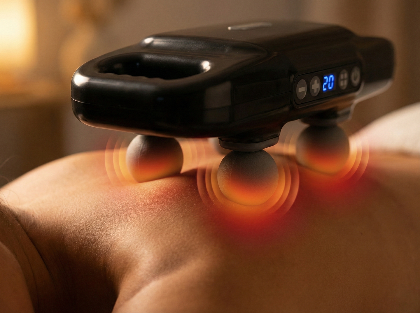 4-Head Full Body Electric Massager – 20 Speed Levels | Rechargeable Cordless Deep Tissue Massager