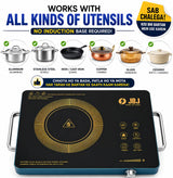 Infrared Cooktop 2200W with Multi-Purpose Cooking Surface