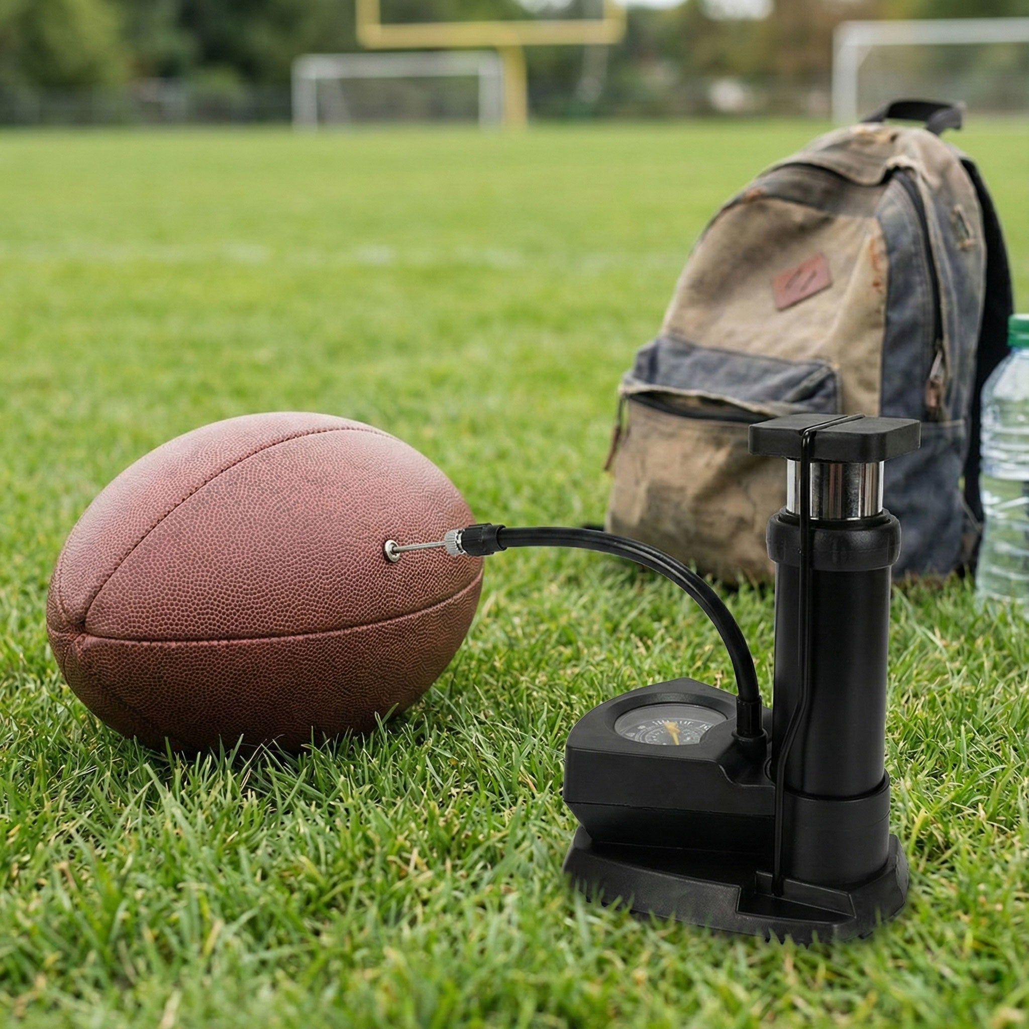 Mini Foot Pump Tyre Inflator with Pressure Gauge For Car | Bike | Cycle | Football