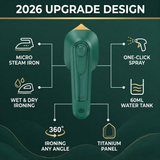 Portable Handheld Steam Iron – Dual Dry & Steam Mode | Mini Travel Iron for Clothes