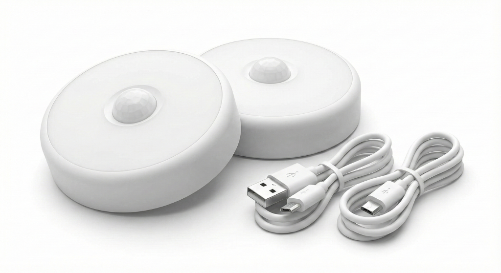 PIR Motion Sensor Night Light – Rechargeable & Magnetic (2 Pack)