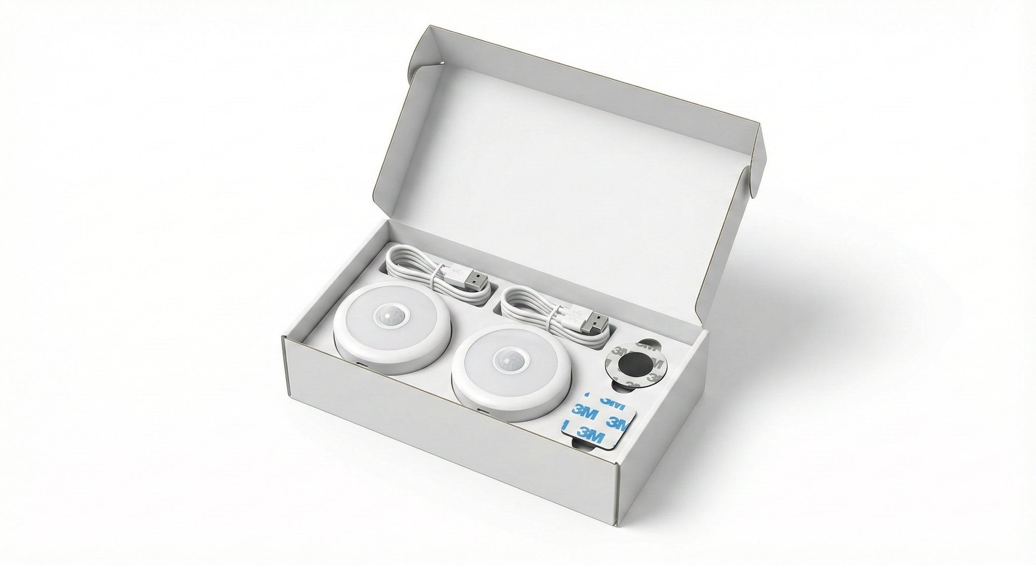 PIR Motion Sensor Night Light – Rechargeable & Magnetic (2 Pack)