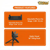 All-in-One Video Maker Kit with Tripod, Mic & LED Light – Smartphone Vlogging Setup