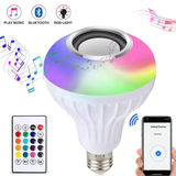 12W Bluetooth Music LED Bulb with Speaker (RGB + Remote | 16 Colors )