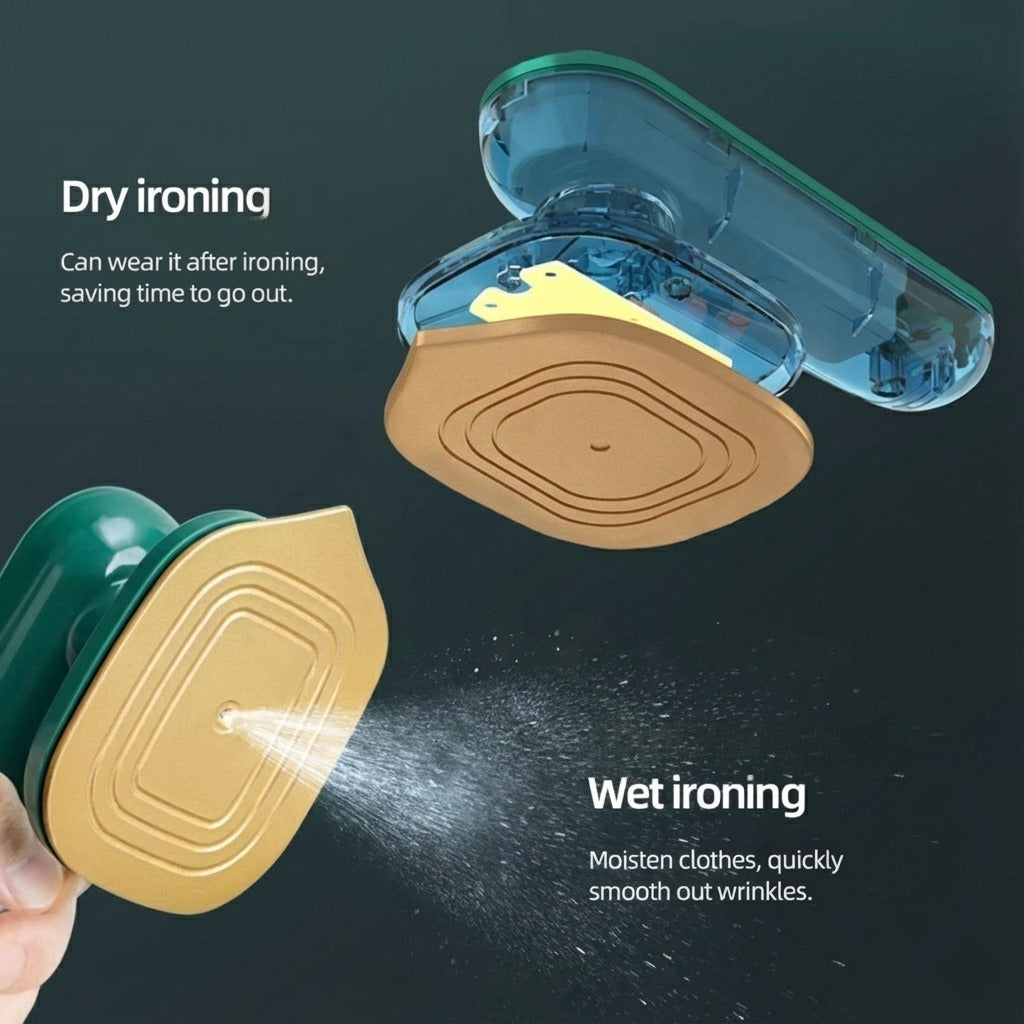 Portable Handheld Steam Iron – Dual Dry & Steam Mode | Mini Travel Iron for Clothes